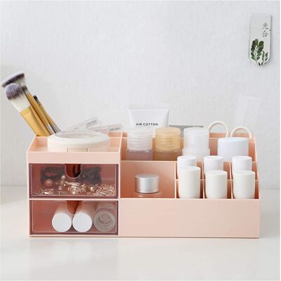 VEXXOL Organizador De Maquillaje Con Cajones - Caja De Almacenamiento Para Cosméticos - Para Cómoda Dormitorio Baño - 1 Unidad VEXXOL Organizador De Maquillaje Con Cajones - Caja De Almacenamiento Para Cosméticos - Para Cómoda Dormitorio Baño - 1 Unidad