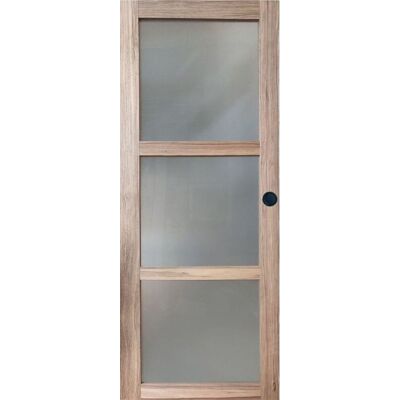 Puerta Corredera De Madera Frake Con Vitrina H204 X L83 Cm, Con Conchas Negras Gd Menuiseries Puerta Corredera De Madera Frake Con Vitrina H204 X L83 Cm, Con Conchas Negras Gd Menuiseries