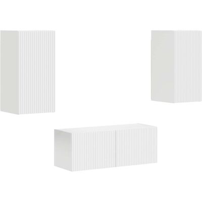 Conjunto De Mueble De Tv 2 Uds. Madera De Ingeniería Vidaxl Conjunto De Mueble De Tv 2 Uds. Madera De Ingeniería Vidaxl