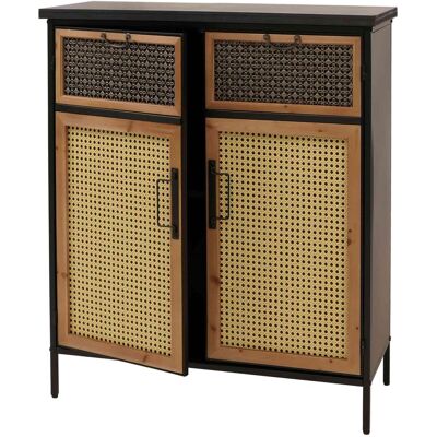 DÉCOSHOP26 Ómoda Mueble Aparador Estilo Boticario Con Compartimentos De Almacenamiento Diseño Vintage Shabby Con Frentes Aspecto Ratán 94x80x35 Cm 04000913 DÉCOSHOP26 Ómoda Mueble Aparador Estilo Boticario Con Compartimentos De Almacenamiento Diseño Vintage Shabby Con Frentes Aspecto Ratán 94x80x35 Cm 04000913