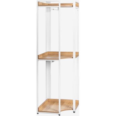 Sklum Ariaster Armario Esquinero de Acero y MDF - Solución de Almacenamiento Sklum Ariaster Armario Esquinero de Acero y MDF - Solución de Almacenamiento