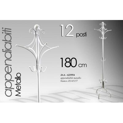 ARGONAUTA 2 Perchas De Hierro Blanco Cm 24 X 180 H ARGONAUTA 2 Perchas De Hierro Blanco Cm 24 X 180 H