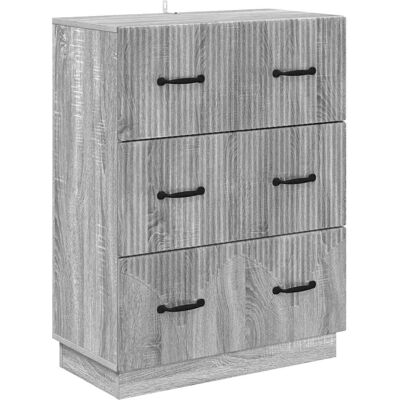 Cajonera Gris Sonoma 66 X 34,5 X 87 Cm Madera De Ingeniería Vidaxl Cajonera Gris Sonoma 66 X 34,5 X 87 Cm Madera De Ingeniería Vidaxl