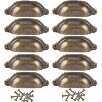 OEM 10 Tiradores Retro Con Forma De Concha, Estilo Vintage, Para Armarios, Roperos, Cómodas Y Cajones -crezuo OEM 10 Tiradores Retro Con Forma De Concha, Estilo Vintage, Para Armarios, Roperos, Cómodas Y Cajones -crezuo