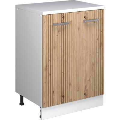 Armario De Ampliación Rion, Roble Artesanal/blanco, 60 X 46 Cm Sin Inclinación Con 2 Puertas, Vicco Armario De Ampliación Rion, Roble Artesanal/blanco, 60 X 46 Cm Sin Inclinación Con 2 Puertas, Vicco