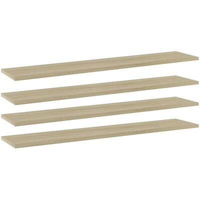 Estante Estantería 4uds Contrachapada Roble Sonoma 100x20x1,5cm Vidaxl Estante Estantería 4uds Contrachapada Roble Sonoma 100x20x1,5cm Vidaxl