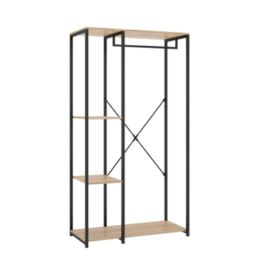 DKT Vestidor Modelo Selena Acabado Natural-negro, 90cm(ancho) 40.4cm(fondo) 167cm(alto). DKT Vestidor Modelo Selena Acabado Natural-negro, 90cm(ancho) 40.4cm(fondo) 167cm(alto).