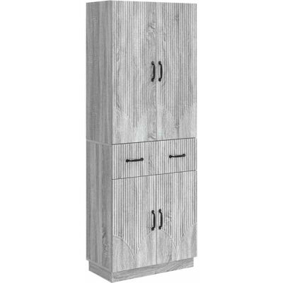 Juego De Armarios 2 Uds. Sonoma Gris Madera De Ingeniería Vidaxl Juego De Armarios 2 Uds. Sonoma Gris Madera De Ingeniería Vidaxl