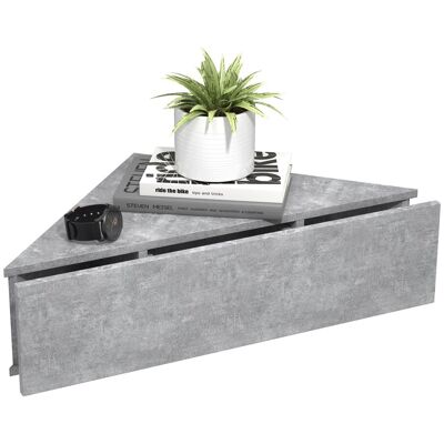 Mesita de noche VCM Usal S - Montaje en pared, Gris hormigón Mesita de noche VCM Usal S - Montaje en pared, Gris hormigón