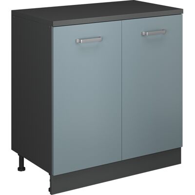 Armario De Ampliación Rion, Gris Azulado/antracita, 80 X 46 Cm Sin Inclinación Con 2 Puertas, Vicco Armario De Ampliación Rion, Gris Azulado/antracita, 80 X 46 Cm Sin Inclinación Con 2 Puertas, Vicco