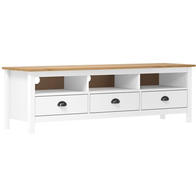 Helloshop26 - Mueble Tv Multimedia Estantería Para Televisión Aparador Para Televisión Comedor Salón Dormitorio Hill Range 158 X 40 X 47 Cm Madera Maciza De Pino Blanco 020027639 Helloshop26 - Mueble Tv Multimedia Estantería Para Televisión Aparador Para Televisión Comedor Salón Dormitorio Hill Range 158 X 40 X 47 Cm Madera Maciza De Pino Blanco 020027639