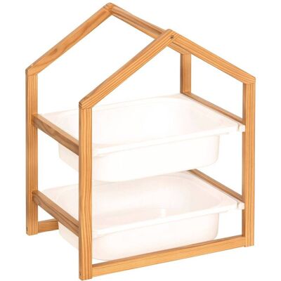 Mueble De Almacenaje Bako Blanco 2 Estantes 43x54,5cm - Atmosphera Créateur D'Intérieur Mueble De Almacenaje Bako Blanco 2 Estantes 43x54,5cm - Atmosphera Créateur D'Intérieur