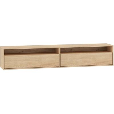 Selsey Heggers - Mueble Tv Con Dos Puertas Abatibles Y Huecos - 180 Cm Selsey Heggers - Mueble Tv Con Dos Puertas Abatibles Y Huecos - 180 Cm