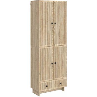 Juego De Armarios 2 Uds. Roble Sonoma Madera De Ingeniería Vidaxl Juego De Armarios 2 Uds. Roble Sonoma Madera De Ingeniería Vidaxl