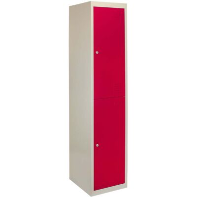 Taquillas de Metal MonsterShop - 2 Puertas, Ensamblaje Plano, Rojo, Guardarropa, Gimnasio, Escuela, 45cm D Taquillas de Metal MonsterShop - 2 Puertas, Ensamblaje Plano, Rojo, Guardarropa, Gimnasio, Escuela, 45cm D