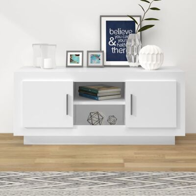 Nnevl Aparador de TV Blanco - Moderno 102x35x45 cm - TV Cabinet Nnevl Aparador de TV Blanco - Moderno 102x35x45 cm - TV Cabinet