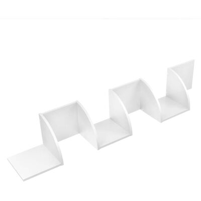 Helloshop26 - 13 - Blanco mate - MDF - Estante de pared Helloshop26 - 13 - Blanco mate - MDF - Estante de pared
