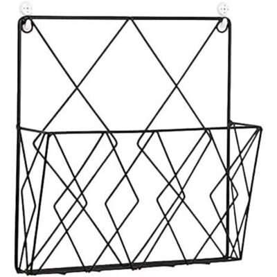 OEM Revistero Colgante, Soporte Metálico Para Revistas, Revistero, Cesta Para Periódicos, Revistero De Pared Con 2 Ganchos Para Revistas, Libros Y Documentos De Oficina (negro) - Crezuo OEM Revistero Colgante, Soporte Metálico Para Revistas, Revistero, Cesta Para Periódicos, Revistero De Pared Con 2 Ganchos Para Revistas, Libros Y Documentos De Oficina (negro) - Crezuo