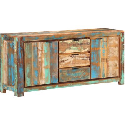 HELLOSHOP26 Aparador Buffet Cómoda Mueble Mueble De Almacenaje Organizador Cocina Salón Salón 175 X 40 X 75 Cm Madera Maciza Recuperada Marrón 020029562 HELLOSHOP26 Aparador Buffet Cómoda Mueble Mueble De Almacenaje Organizador Cocina Salón Salón 175 X 40 X 75 Cm Madera Maciza Recuperada Marrón 020029562