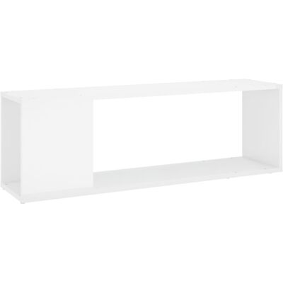 Vidaxl - Mueble Para Tv Madera Contrachapada Blanco Brillo 100x24x32 Cm Vidaxl - Mueble Para Tv Madera Contrachapada Blanco Brillo 100x24x32 Cm
