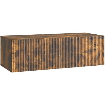 Mueble Para Tv De Pared Roble Ahumado 98 X 41 X 30 Cm Vidaxl Mueble Para Tv De Pared Roble Ahumado 98 X 41 X 30 Cm Vidaxl