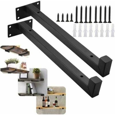 OEM 2 Soportes De Estante De Pared Retro Triomphe De 30 Cm, Soporte De Estante De Pared De Estilo Industrial, Soporte De Fijación De Estante De Metal Negro Para Cocina, Taller O Tienda, Carga Máxima OEM 2 Soportes De Estante De Pared Retro Triomphe De 30 Cm, Soporte De Estante De Pared De Estilo Industrial, Soporte De Fijación De Estante De Metal Negro Para Cocina, Taller O Tienda, Carga Máxima