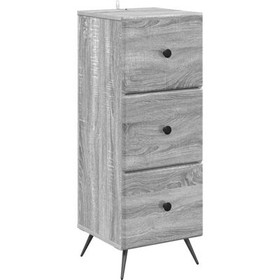 Cajonera Gris Sonoma 33 X 34,5 X 90 Cm Madera De Ingeniería Vidaxl Cajonera Gris Sonoma 33 X 34,5 X 90 Cm Madera De Ingeniería Vidaxl