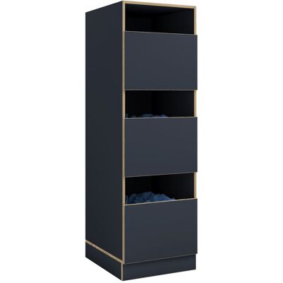Armario Para Ropa Blanca Rislo Con 3 Compartimentos Y Puertas. 162x50x60 - Vcm Armario Para Ropa Blanca Rislo Con 3 Compartimentos Y Puertas. 162x50x60 - Vcm