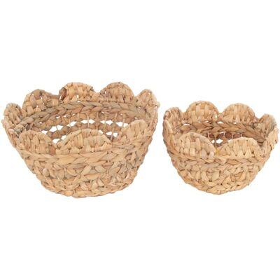 Signes Grimalt - Cestas de Estilo Natural 2U Marrón 32x32x17cm - Decoración Signes Grimalt - Cestas de Estilo Natural 2U Marrón 32x32x17cm - Decoración