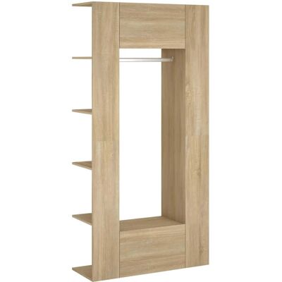 HELLOSHOP26 Lote De 2 Armarios De Pasillo De Pared Modernos Almacenamiento 97,5 X 37 X 99 Cm Madera Contrachapada Roble Sonoma 020055133 HELLOSHOP26 Lote De 2 Armarios De Pasillo De Pared Modernos Almacenamiento 97,5 X 37 X 99 Cm Madera Contrachapada Roble Sonoma 020055133