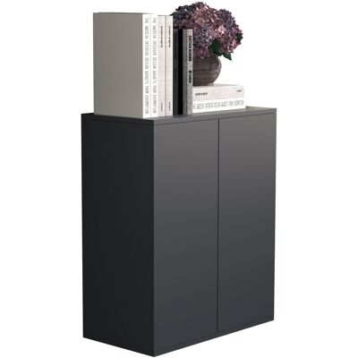 EBUY24 Vcm Caja De Cajones De Madera Sideboard Con Puertas Giratorias Dimensiones Aprox. Al. 73 X An. 60 X P. 32 Cm - Dalosa 2 (antracita) EBUY24 Vcm Caja De Cajones De Madera Sideboard Con Puertas Giratorias Dimensiones Aprox. Al. 73 X An. 60 X P. 32 Cm - Dalosa 2 (antracita)