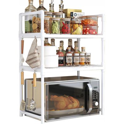 OEM Estanter脥a De Cocina Para Microondas, Armario Organizador Blanco, 3 Niveles, Estante De 48 Cm OEM Estanter脥a De Cocina Para Microondas, Armario Organizador Blanco, 3 Niveles, Estante De 48 Cm