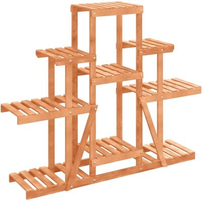 HELLOSHOP26 Soporte Para Flores Mueble Para Plantas 110 X 25 X 96 Cm Madera Maciza De Abeto Marrón 020045201 HELLOSHOP26 Soporte Para Flores Mueble Para Plantas 110 X 25 X 96 Cm Madera Maciza De Abeto Marrón 020045201