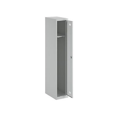 Armario de acero Wolf - Básico, 1700mm, 300mm, Gris claro Armario de acero Wolf - Básico, 1700mm, 300mm, Gris claro