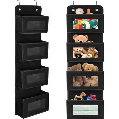 OEM Estante Colgante, Organizador Para Colgar Sobre La Puerta Con 4 Compartimentos, Almacenamiento Colgante, Organizador, Para Colgar En La Puerta O La Pared, Para Dormitorio, Oficina, Color Negro OEM Estante Colgante, Organizador Para Colgar Sobre La Puerta Con 4 Compartimentos, Almacenamiento Colgante, Organizador, Para Colgar En La Puerta O La Pared, Para Dormitorio, Oficina, Color Negro