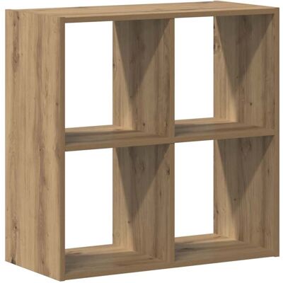 Vidaxl - Estantería De Madera Ingeniería Roble Artisian 68,5x32x68,5 Cm Vidaxl - Estantería De Madera Ingeniería Roble Artisian 68,5x32x68,5 Cm