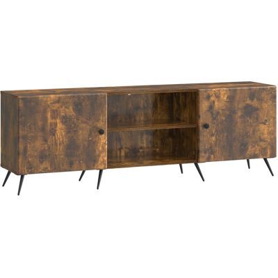 Mueble De Tv Roble Ahumado 150 X 31 X 50 Cm Vidaxl Mueble De Tv Roble Ahumado 150 X 31 X 50 Cm Vidaxl