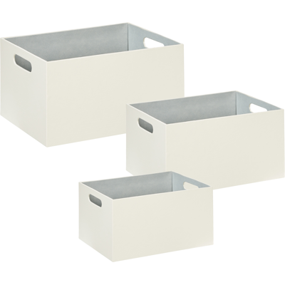 Set de Cestas de Almacenamiento BELIANI - Hechas a Mano, Cuero Sintético Set de Cestas de Almacenamiento BELIANI - Hechas a Mano, Cuero Sintético