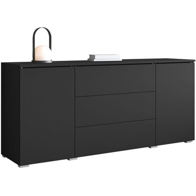 Mobilier1 - Cómoda Sarasota 142, Grafito, Con Cajones Y Puertas, Número De Cajones: 0, 66x150x40cm Mobilier1 - Cómoda Sarasota 142, Grafito, Con Cajones Y Puertas, Número De Cajones: 0, 66x150x40cm