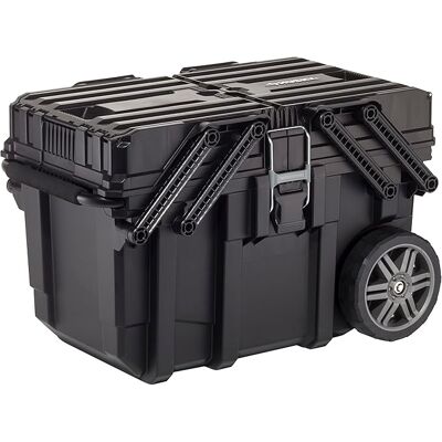 Keter Caja De Herramientas, Carro Horizontal Con Ruedas, 65 X 42 X 38 Cm, Color Negro Keter Caja De Herramientas, Carro Horizontal Con Ruedas, 65 X 42 X 38 Cm, Color Negro