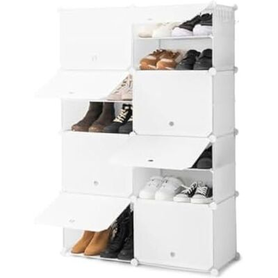 Innovagoods - Zapatero Modular Portátil Blanco Innovagoods - Zapatero Modular Portátil Blanco