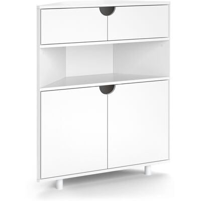 Aparador Inaro, Blanco, 79 X 96 Cm Con 4 Compartimentos, Vicco Aparador Inaro, Blanco, 79 X 96 Cm Con 4 Compartimentos, Vicco