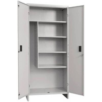 Armario de Acero Gris FERRAMENTA1.COM - Estantes Ajustables Armario de Acero Gris FERRAMENTA1.COM - Estantes Ajustables
