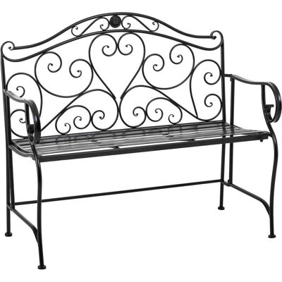 WANDERLUST DECO Banco De Forja Negro 110x50x88 WANDERLUST DECO Banco De Forja Negro 110x50x88