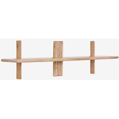 Pack De 2 Estantes De Pared ↔︎120 Cm En Madera De Acacia Erisu Sklum Pack De 2 Estantes De Pared ↔︎120 Cm En Madera De Acacia Erisu Sklum