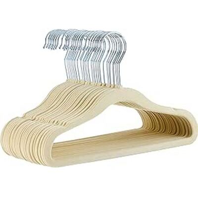 DPZO Juego De 30 Perchas Antideslizantes De Terciopelo Para Niños Y Bebés, 29 Cm, Color Beige. DPZO Juego De 30 Perchas Antideslizantes De Terciopelo Para Niños Y Bebés, 29 Cm, Color Beige.