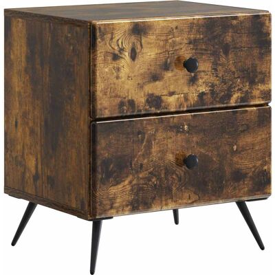 Armario De Noche Con Cajón Roble Ahumado 43 X 34,5 X 47,5 Cm Vidaxl Armario De Noche Con Cajón Roble Ahumado 43 X 34,5 X 47,5 Cm Vidaxl
