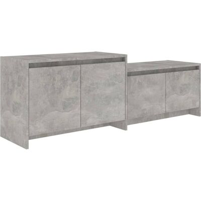 HELLOSHOP26 Mueble Tv Multimedia Estante Televisión Aparador Televisor Comedor Sala De Estar Dormitorio 146,5 X 35 X 50 Cm Madera Contrachapada Gris 020025947 HELLOSHOP26 Mueble Tv Multimedia Estante Televisión Aparador Televisor Comedor Sala De Estar Dormitorio 146,5 X 35 X 50 Cm Madera Contrachapada Gris 020025947