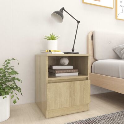 Vidaxl - Mesitas De Noche 2 Uds Contrachapada Roble Sonoma 40x40x50 Cm Vidaxl - Mesitas De Noche 2 Uds Contrachapada Roble Sonoma 40x40x50 Cm