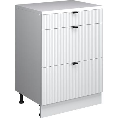 Cómoda De Ampliación Rion, Ondulación Blanca/blanco, 60 X 46 Cm Sin Inclinación Con 3 Cajones, Vicco Cómoda De Ampliación Rion, Ondulación Blanca/blanco, 60 X 46 Cm Sin Inclinación Con 3 Cajones, Vicco